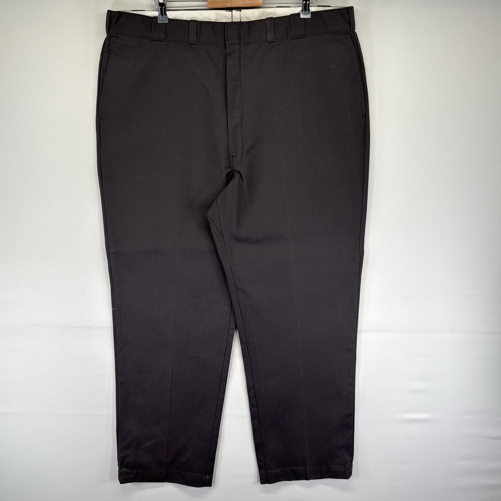 古着 80's/80年代 ヴィンテージ ディッキーズ Dickies USA製 パンツ チノパン チビタグ ジッパーフライ W46 L32  グレー系 メンズ