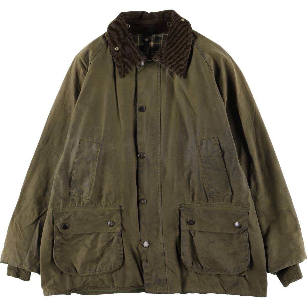 古着 00年代 バブアー Barbour BEDALE ビデイル 3ワラント ワックスコットン オイルドジャケット 英国製 C42 メンズL相当/eaa611566