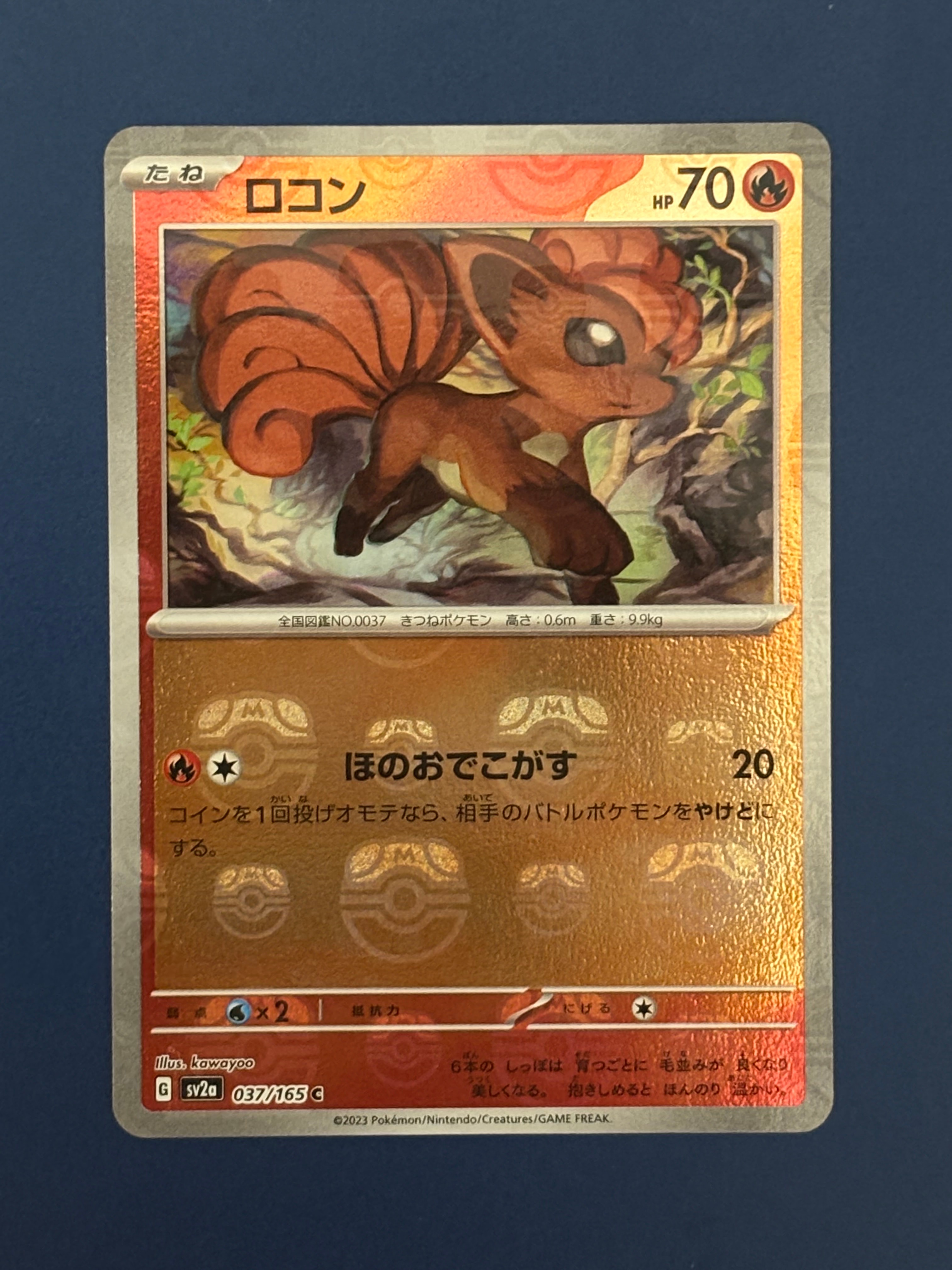 ロコン C: マスターボールミラー[SV2a 037/165](強化拡張パック「ポケモンカード151」)