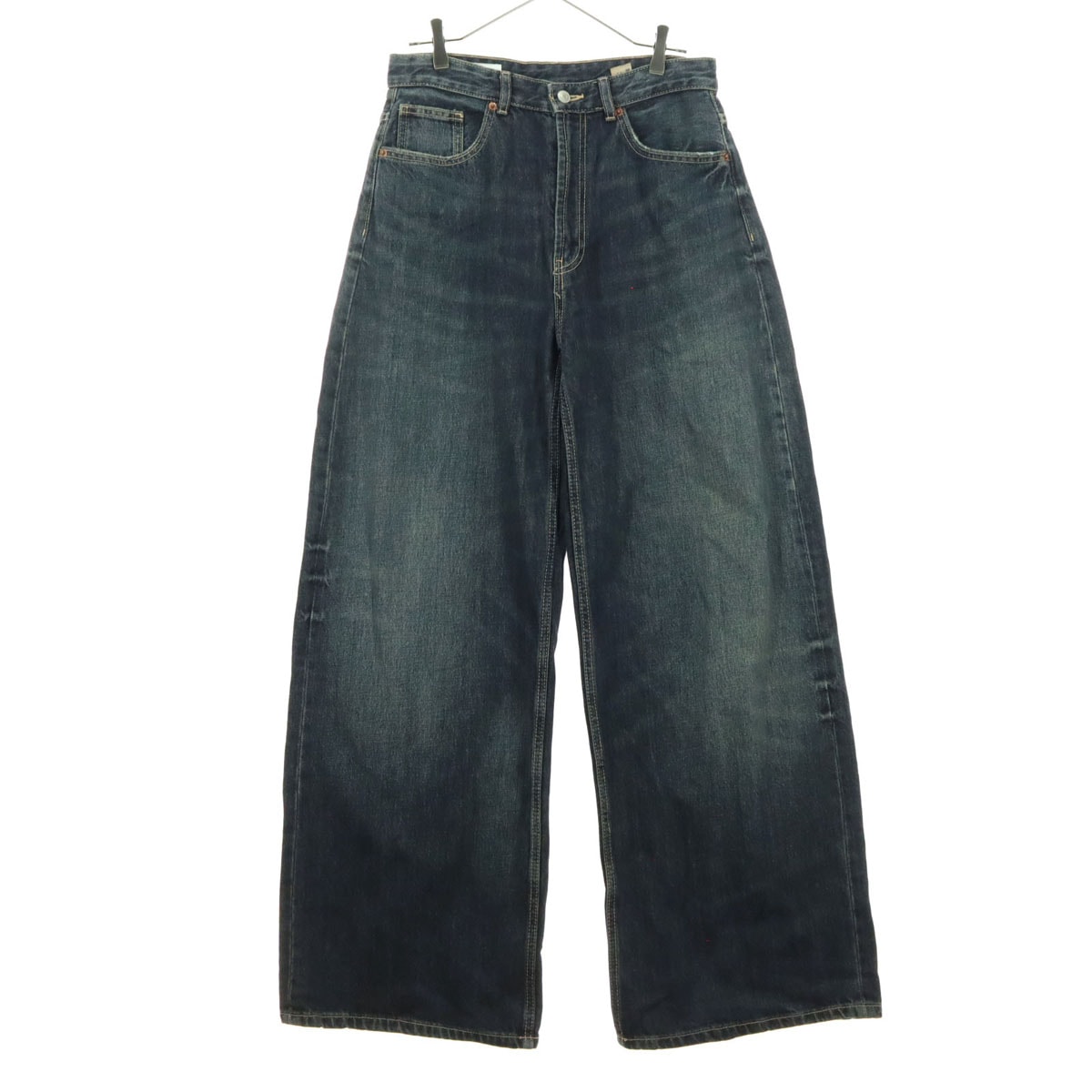 ZARA x Ludovic De Saint Sernin Wax Finish Flare Fit Denim Pants
