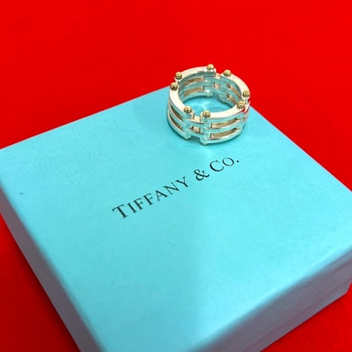 TIFFANY&Co. ティファニー ゲートリング シルバー925 K18イエローゴールド リング・指輪 17号 シルバー
33500