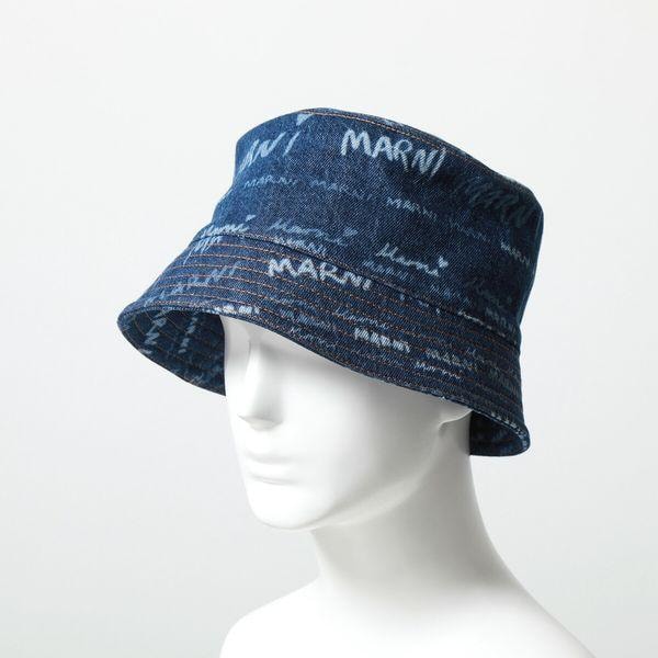 マルニ MARNI ハット デニム CLZC0110A0 バケットハット ブルー
