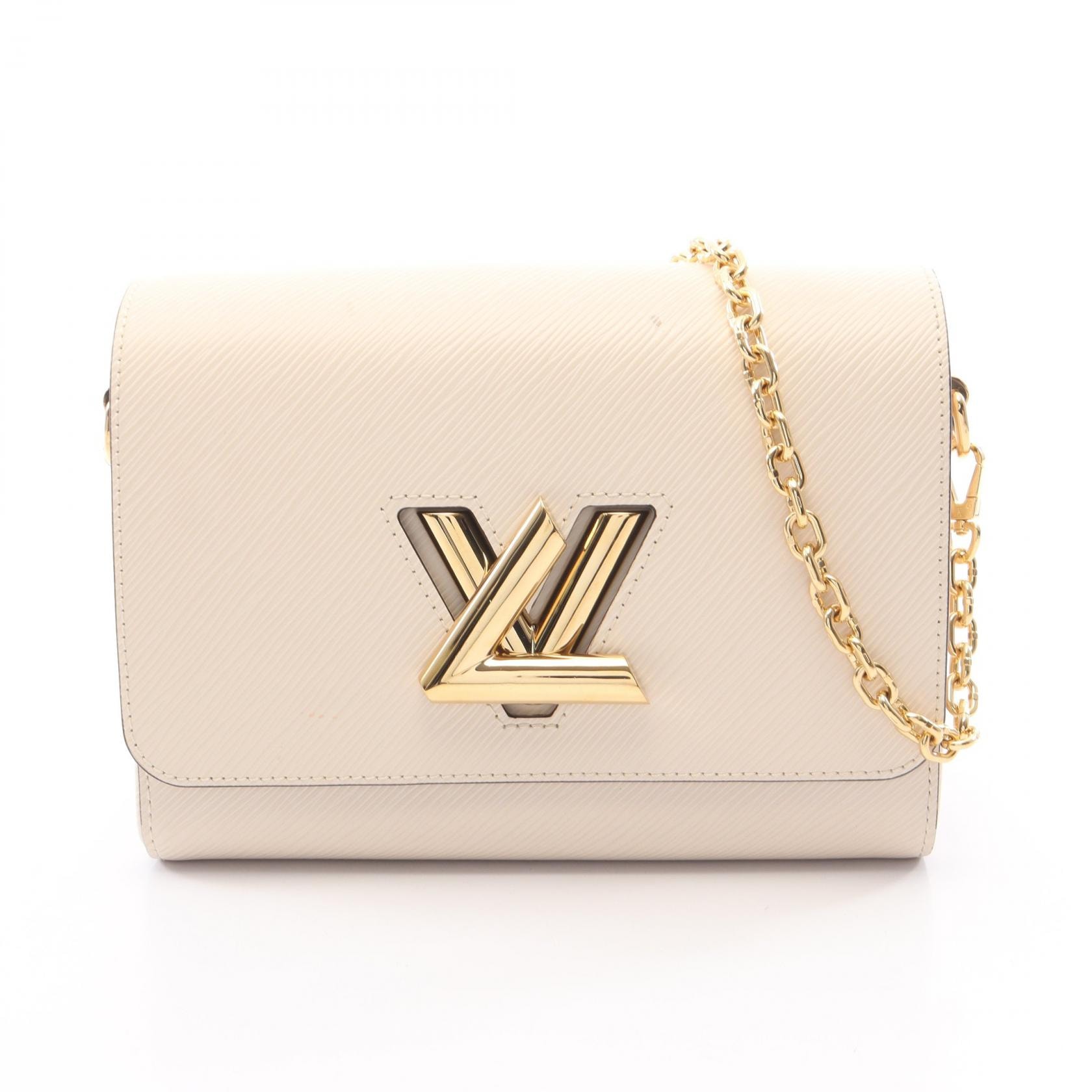 ルイ・ヴィトン LOUIS VUITTON ツイストMM エピ クオーツ ショルダーバッグ バッグ レザー レディース アイボリー系 【中古】