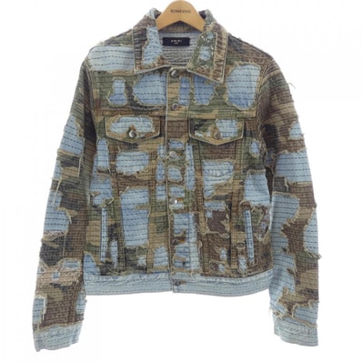 アミリ AMIRI CamoBoroRepairTruckerJack デニムジャケット