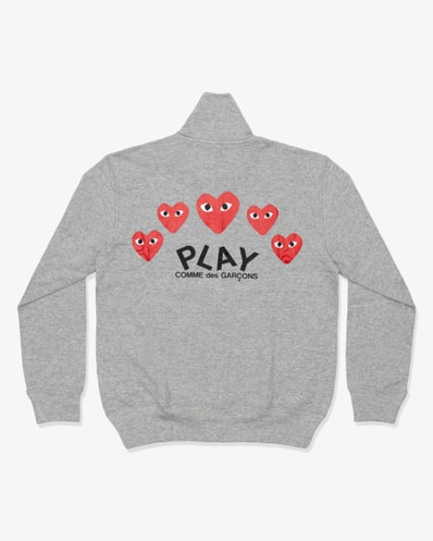 PLAY COMME des GARCONS CDG ギャルソン スウェット カーディガン ハートロゴ