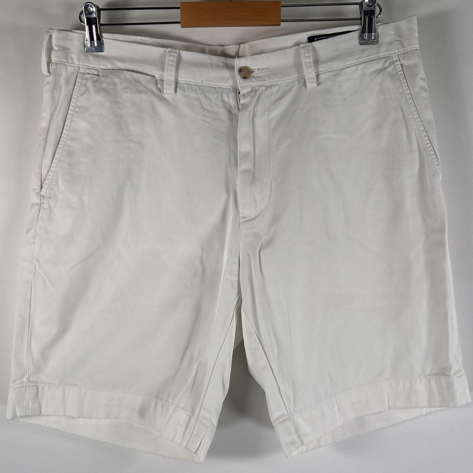 古着 90's/90年代 ポロバイラルフローレン Polo by Ralph Lauren ショートパンツ チノパン ポロチノ ジップアップ w34  ホワイト メンズ