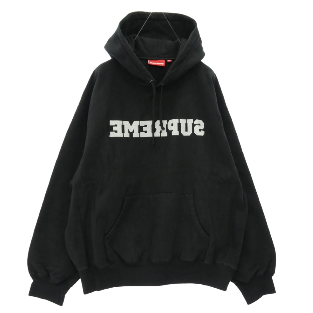 Supreme シュプリーム パーカー 25SS Reverse Hooded Sweatshirt リバース フーデッド スウェットシャツ フーディー パーカー ブラック系 L【美品】【中古】