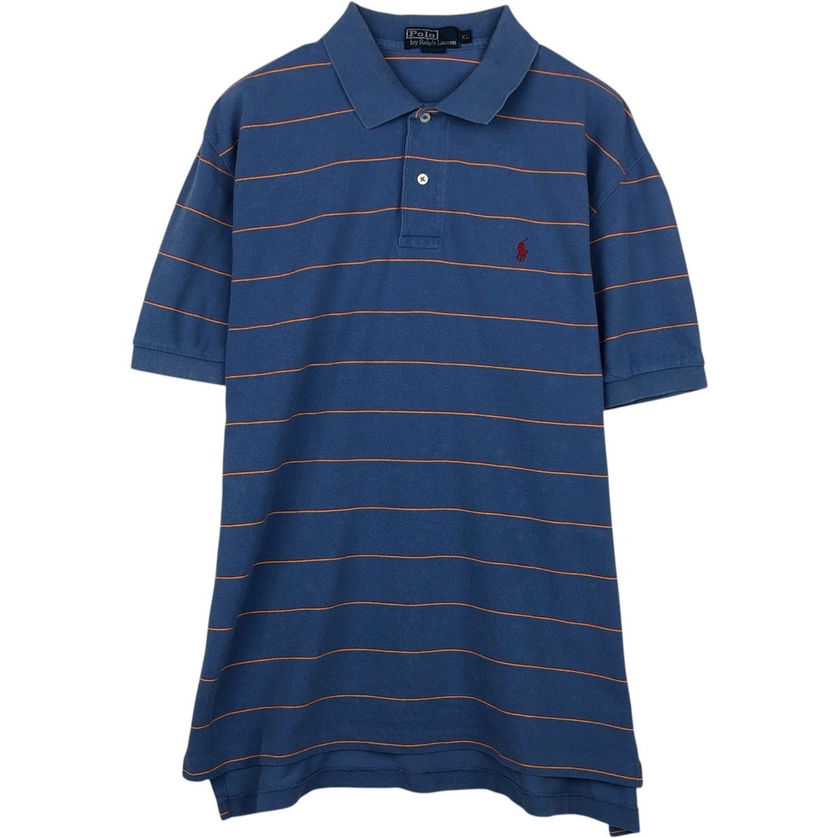古着 ラルフローレン Ralph Lauren POLO by Ralph Lauren マルチボーダー 半袖 ボーダー ポロシャツ メンズXL相当/eaa635141