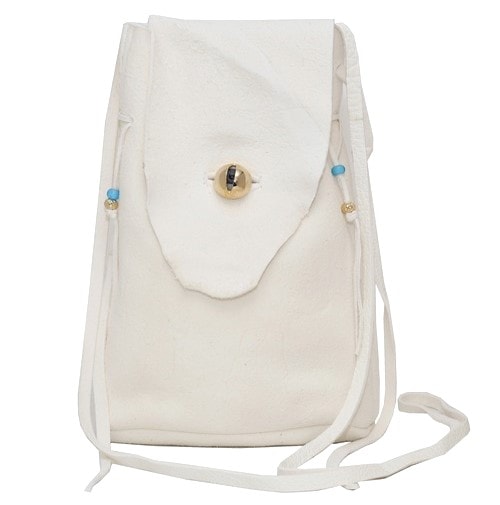 新品 UNDERCOVER アンダーカバー 25SS 日本製 ディアスキンショルダーポーチ アイモチーフ UC1E4B04 Off White 巾着 バッグ カバン g24867