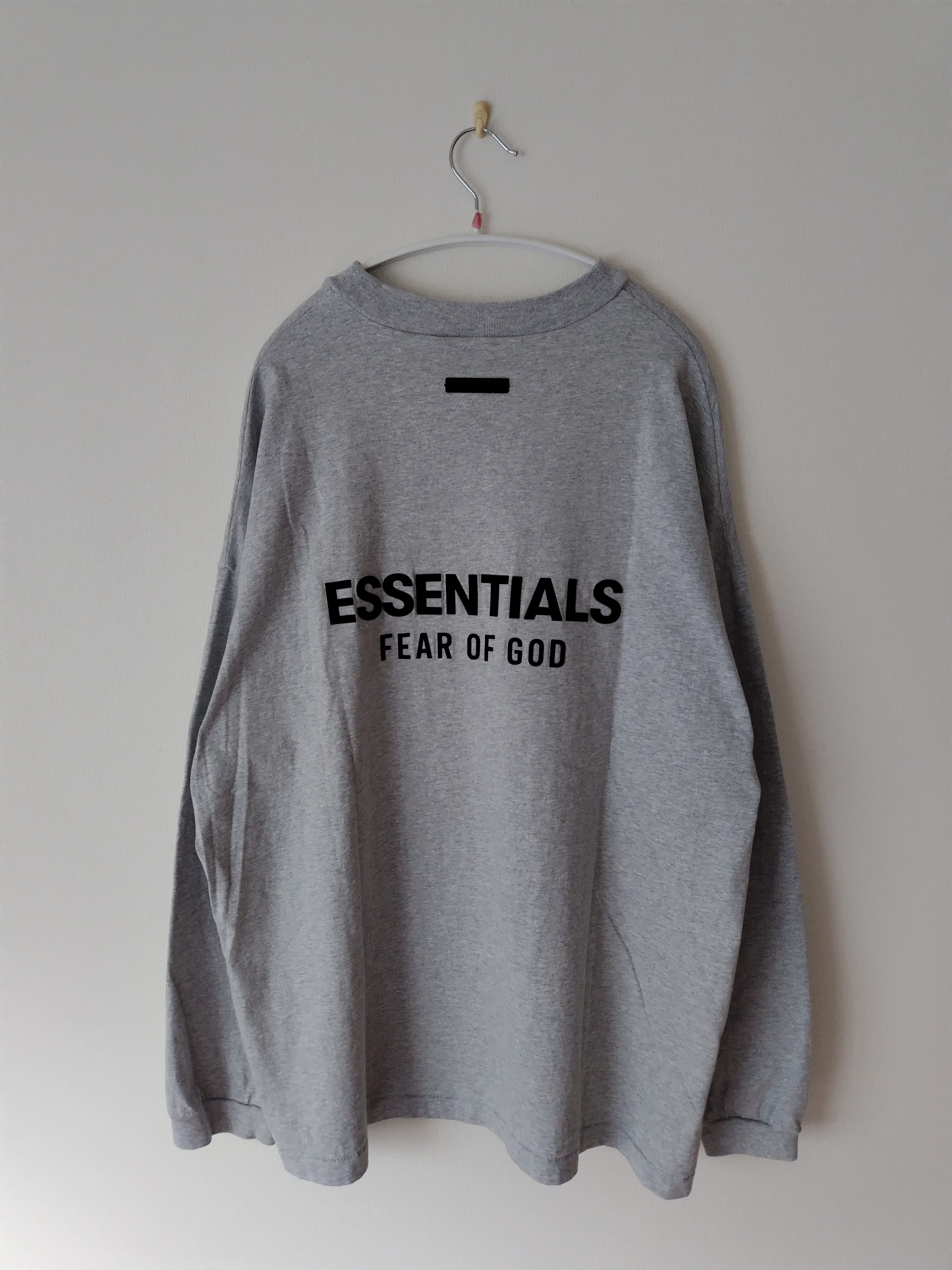 FEAR OF GOD Essentials Jersey Long Sleeve T-Shirt "Light Heather Gray"