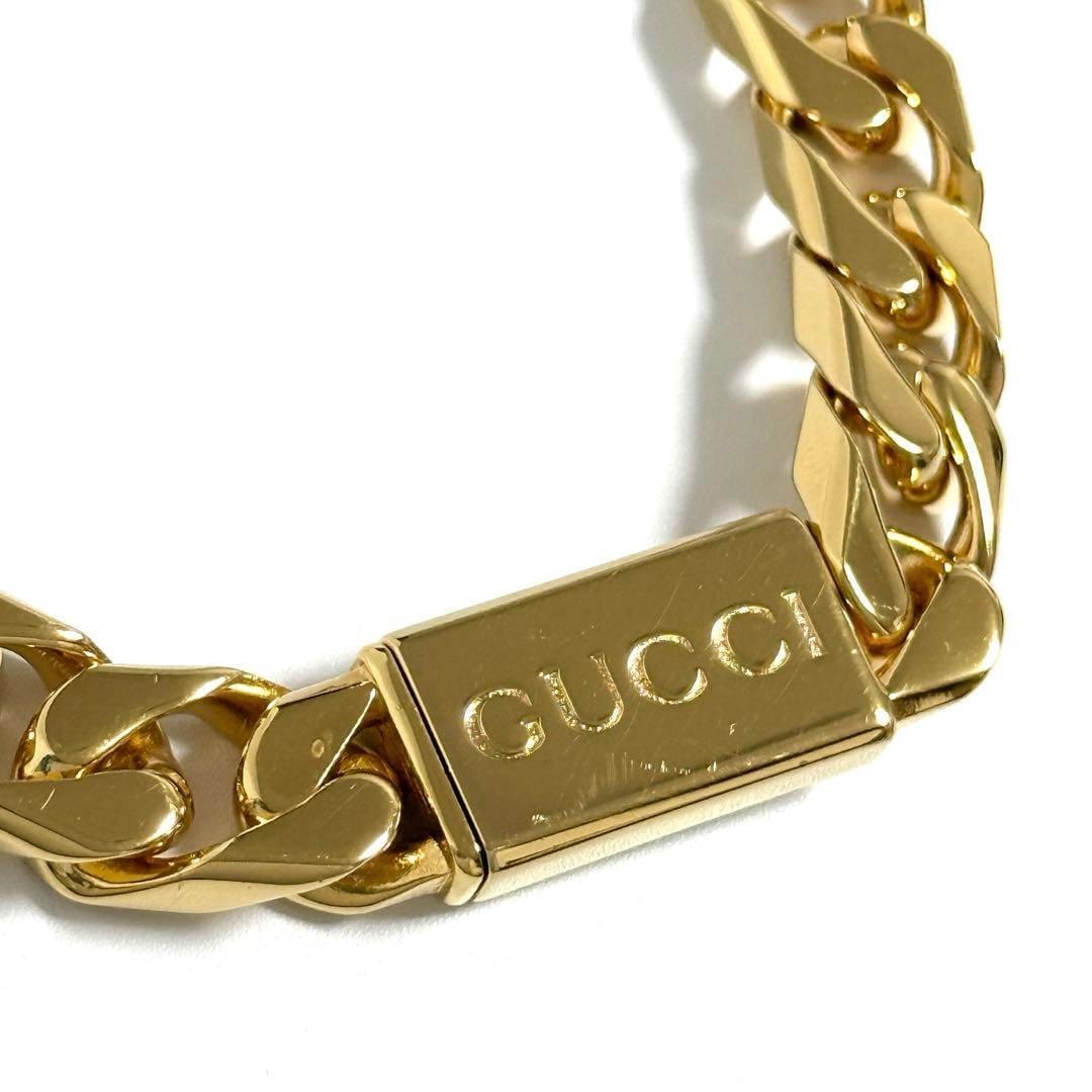 【美品】グッチ レディース スクリプト チェーン ネックレス チョーカー 喜平