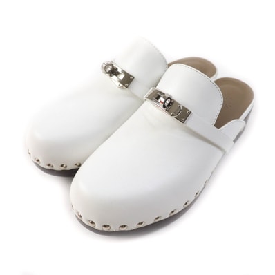 美品 エルメス
ミュール Carlotta カルロッタ 白 レディース 36