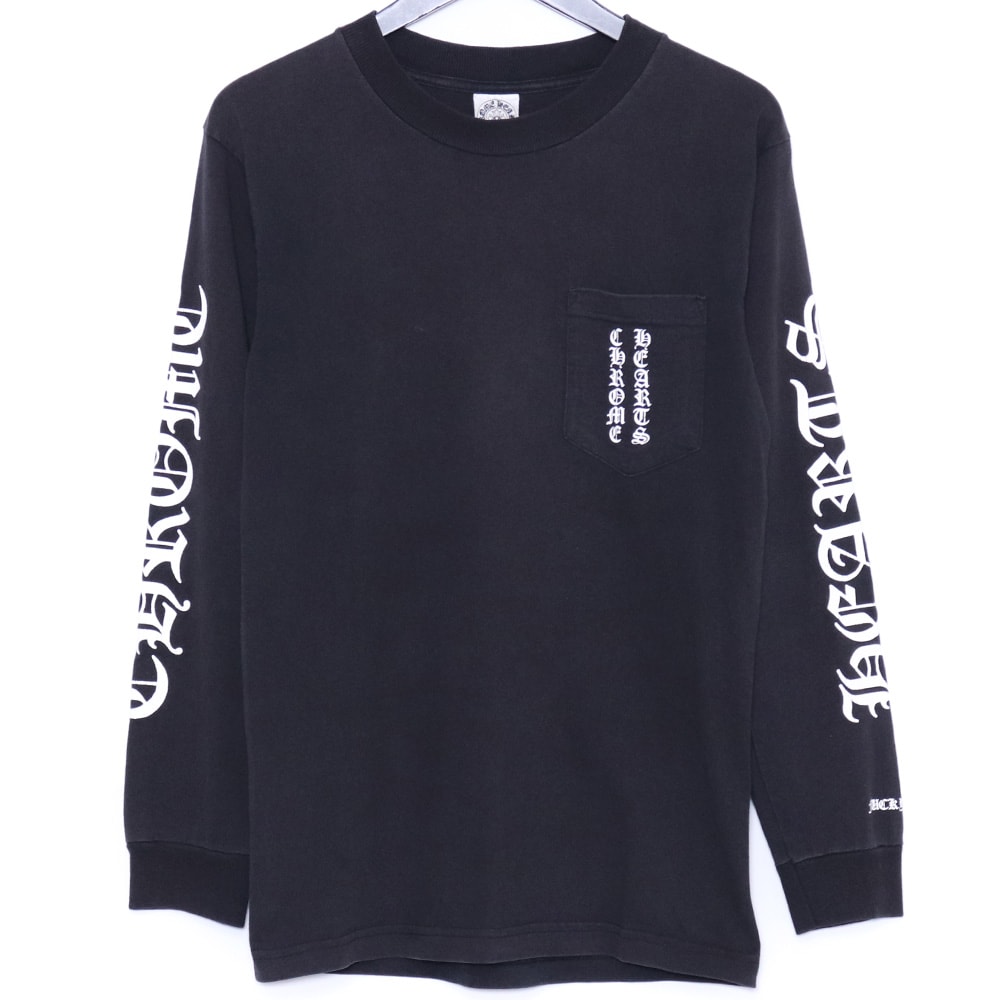 CHROME HEARTS オールド バックスクロールラベル アームロゴ ロングスリーブTシャツ