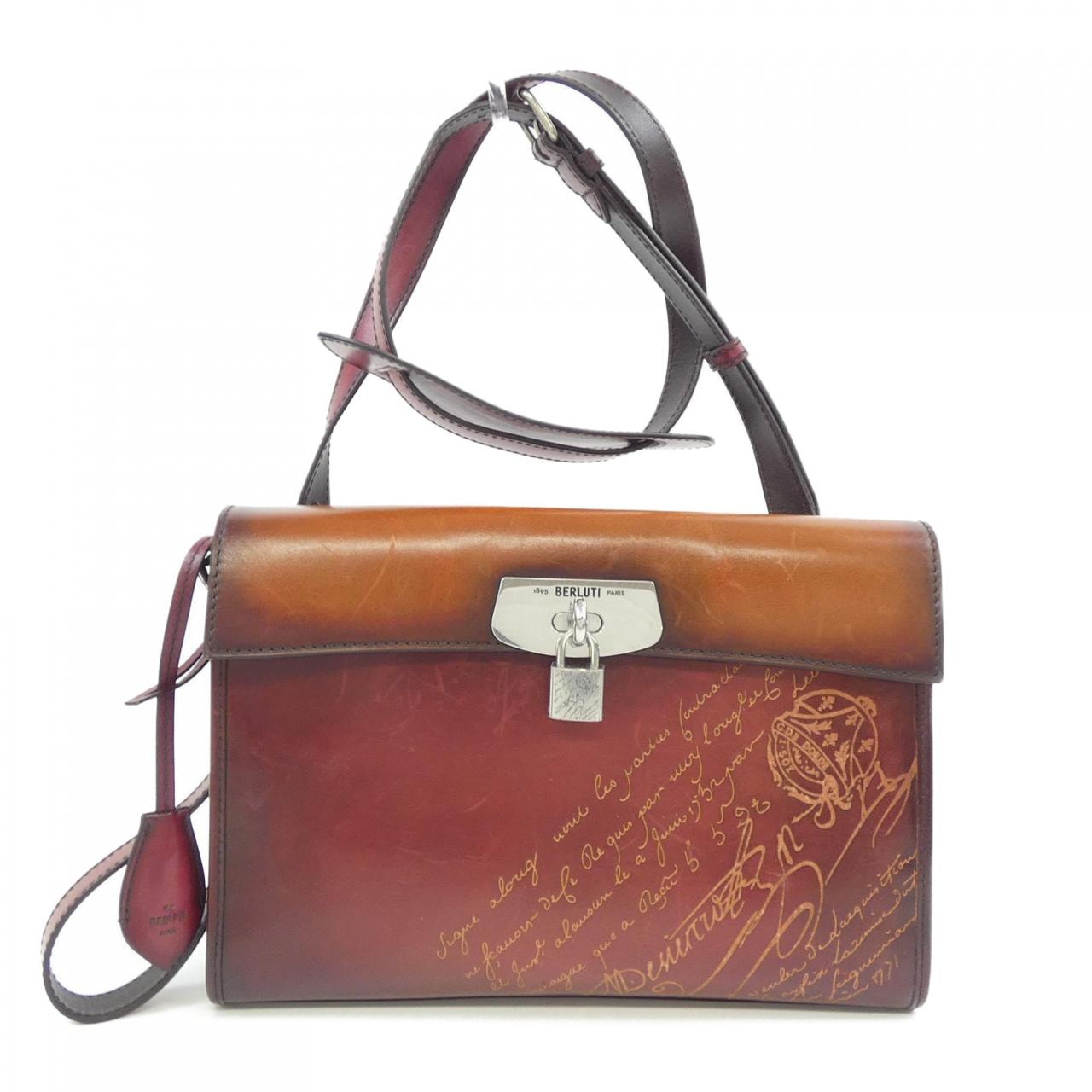 ベルルッティ Berluti エミーオスクリットレザーメッセンジャー BAG