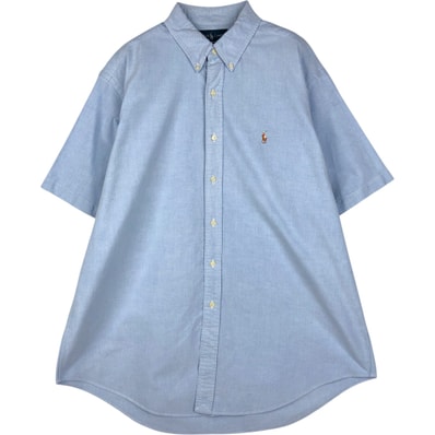 古着 ラルフローレン Ralph Lauren CLASSIC FIT クラシックフィット 半袖 ボタンダウンシャツ メンズXL相当/eaa644896