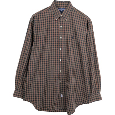 古着 ラルフローレン Ralph Lauren 長袖 ボタンダウンチェックシャツ メンズL相当/eaa675382
