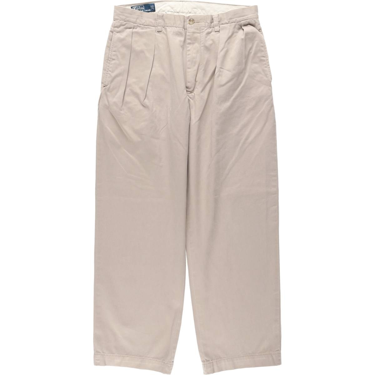古着 ラルフローレン Ralph Lauren POLO by Ralph Lauren ANDREW PANT ツータック チノパンツ メンズw33相当/eaa663459