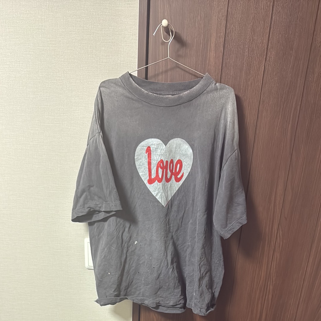 SAINT Mxxxxxx SS Tee_Heart Love "Black"