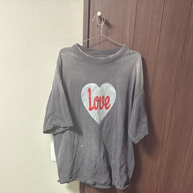 SAINT Mxxxxxx SS Tee_Heart Love "Black"