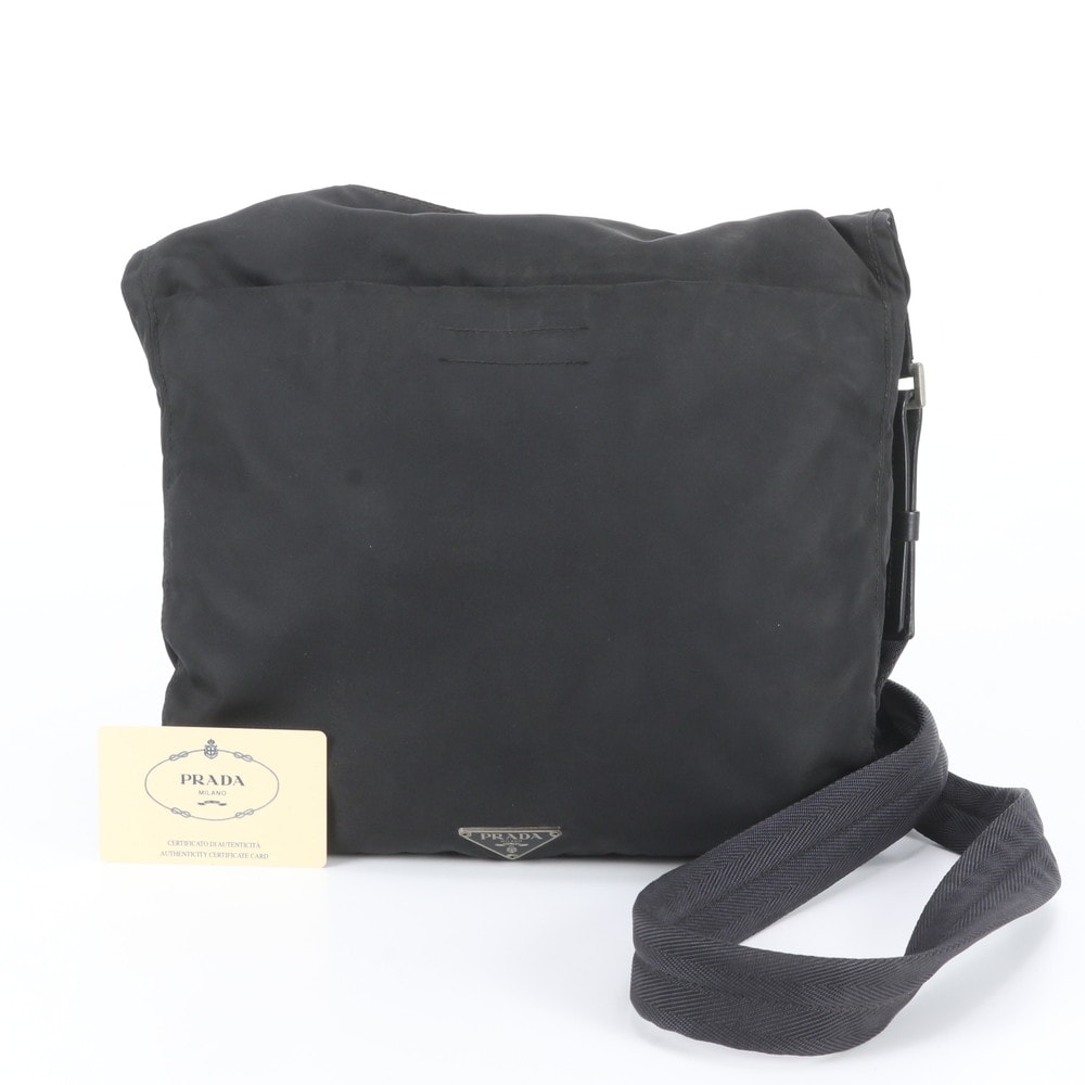 ■美品 プラダ テスート ナイロントライアングルロゴ V218