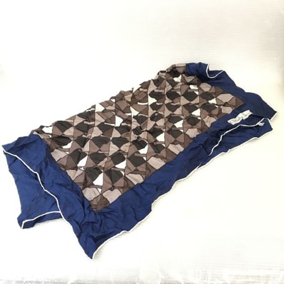 Christian Dior★シルク?スカーフ【73×73/brown×Blue/チェック柄】Scarf◆senCM72