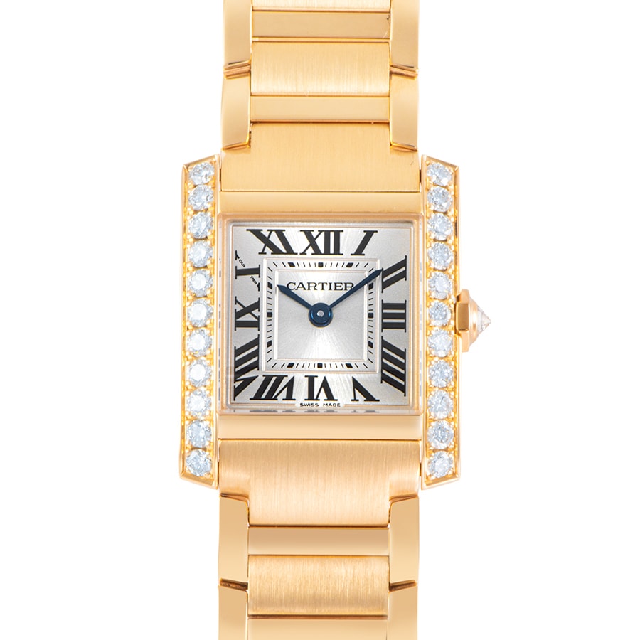 CARTIER カルティエ タンク フランセーズ SM WJTA0039 サイドダイヤモンド【中古】