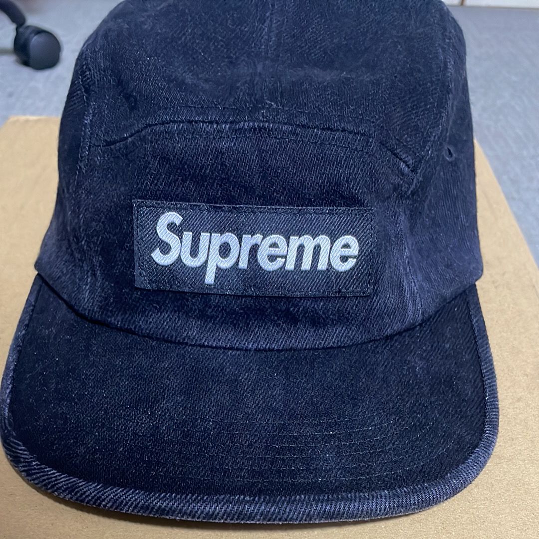 Supreme Denim Camp Cap "Black" (24FW)
