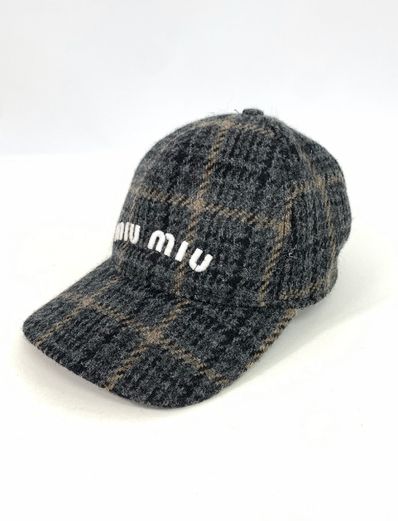 MIU MIU ウール ベースボールキャップ