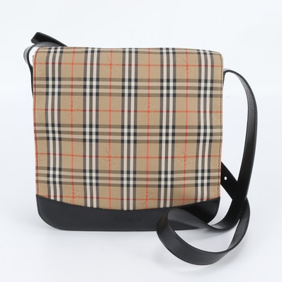 ■極美品 バーバリー ノバ チェックショルダーバッグ