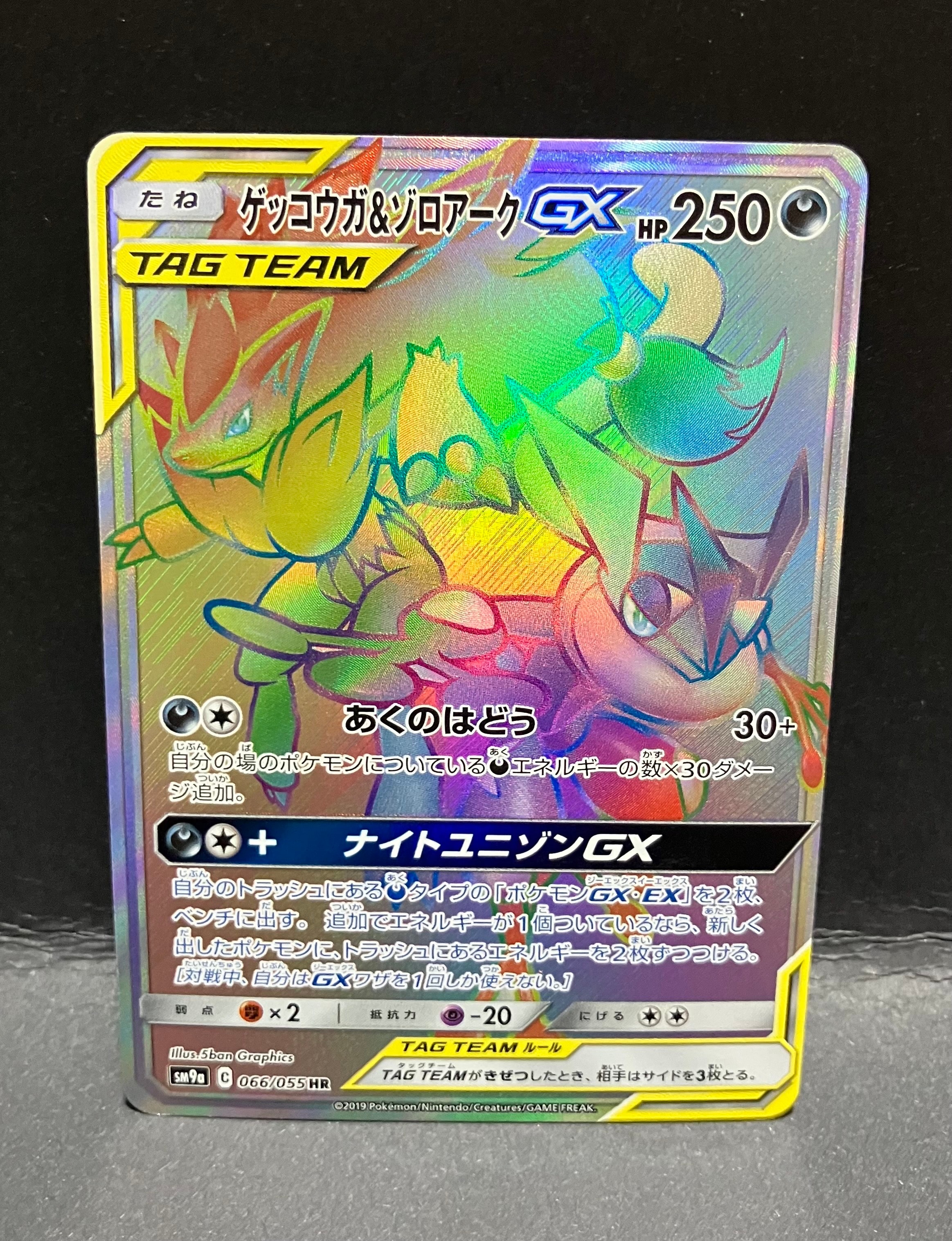 ゲッコウガ&ゾロアークGX HR[SM9a 066/055](強化拡張パック「ナイトユニゾン」)