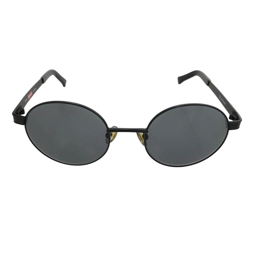 Supreme シュプリーム 14SS Tunnel Metal Sunglasses ラウンド型 メタルフレーム サングラス カラー レンズ アイウェア ブラック系【中古】