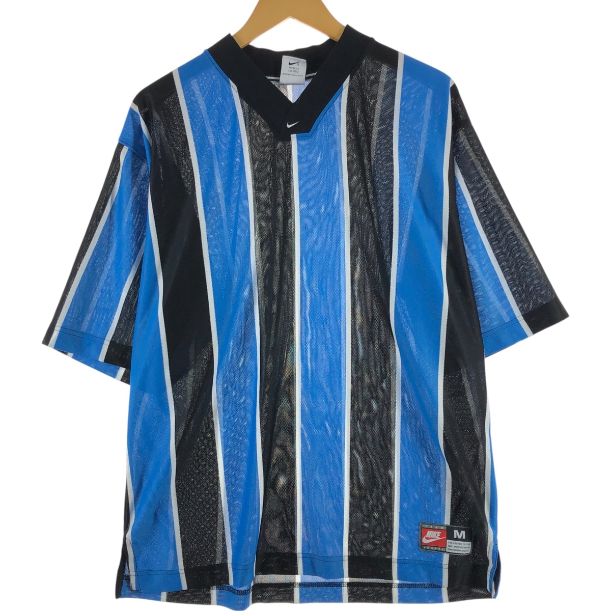 古着 ナイキ NIKE Vネック サッカーユニフォーム ゲームシャツ メンズM相当/eaa544327