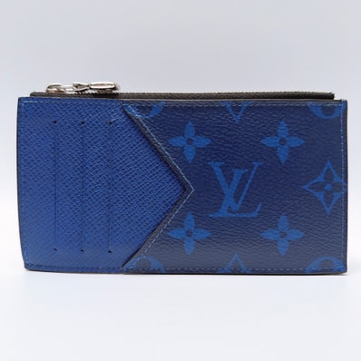 Louis Vuitton Coin Card Holder Taigarama "Cobalt"