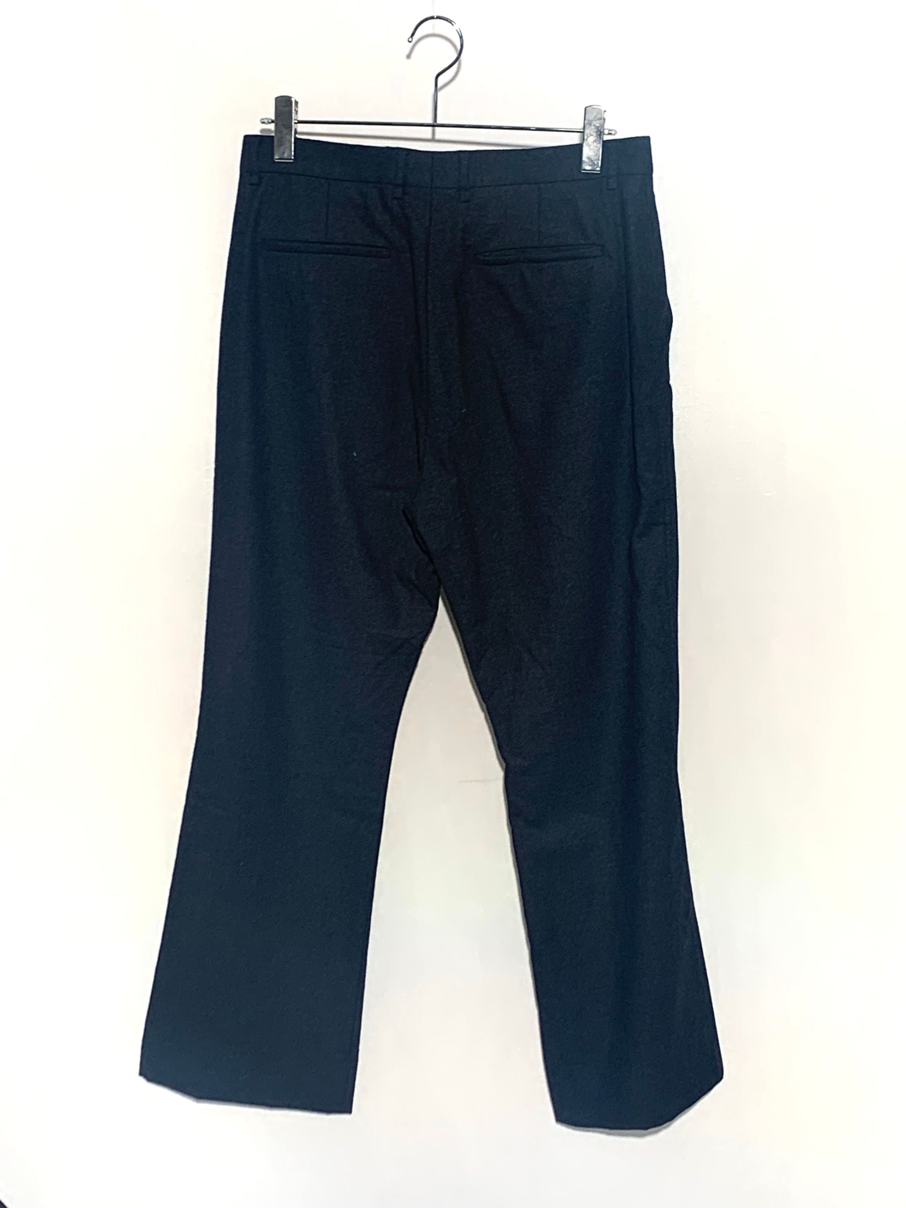 acne stdios Wool Boostcut Trousers Gray