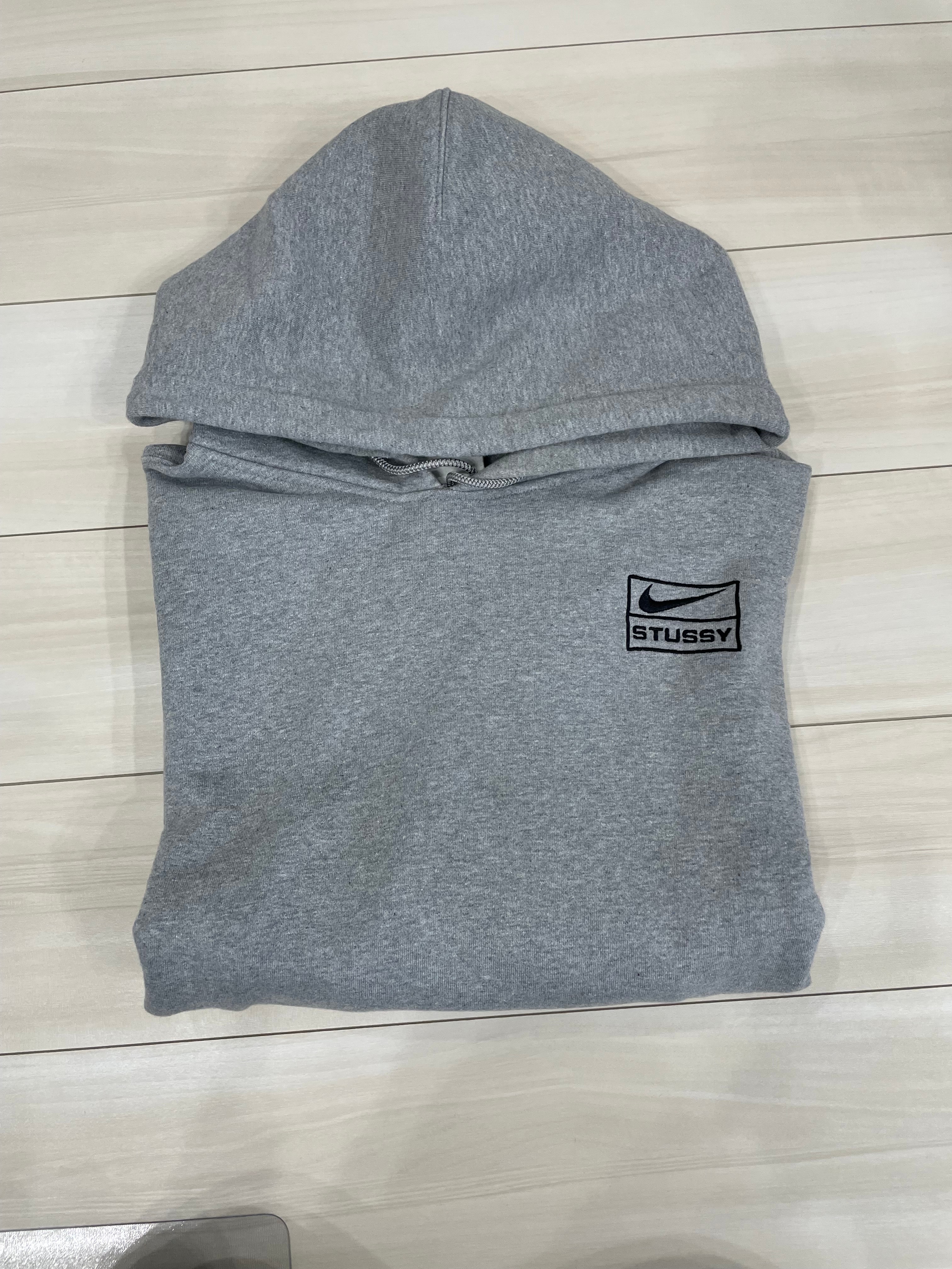 Stussy × Nike NRG Washed Hoodie (US Size) "Grey" DJ9488-063