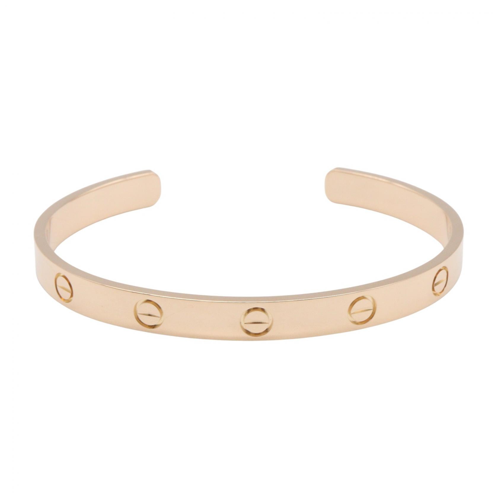 カルティエ CARTIER ラブオープン ブレスレット ブレスレット アクセサリー K18PG(ピンクゴールド) レディース ゴールド系 【中古】