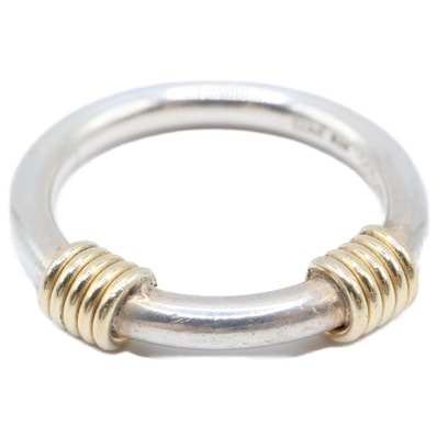 ティファニー コンビバンドウィズ2ワイヤー リング 925×750