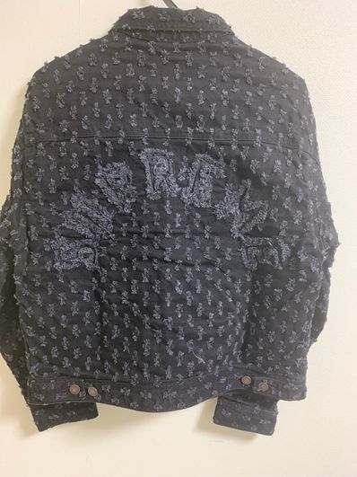 Supreme Hole Punch Denim Trucker Jacket "Black"