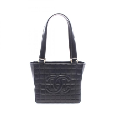 シャネル CHANEL チョコバー ショルダーバッグ バッグ ラムスキン(羊革) レディース ブラック系 【中古】