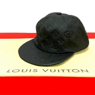 LOUIS VUITTON ルイヴィトン モノグラム クイル 1.0 キャスケット レザー コットン キュプラ キャップ ブラック
87700
