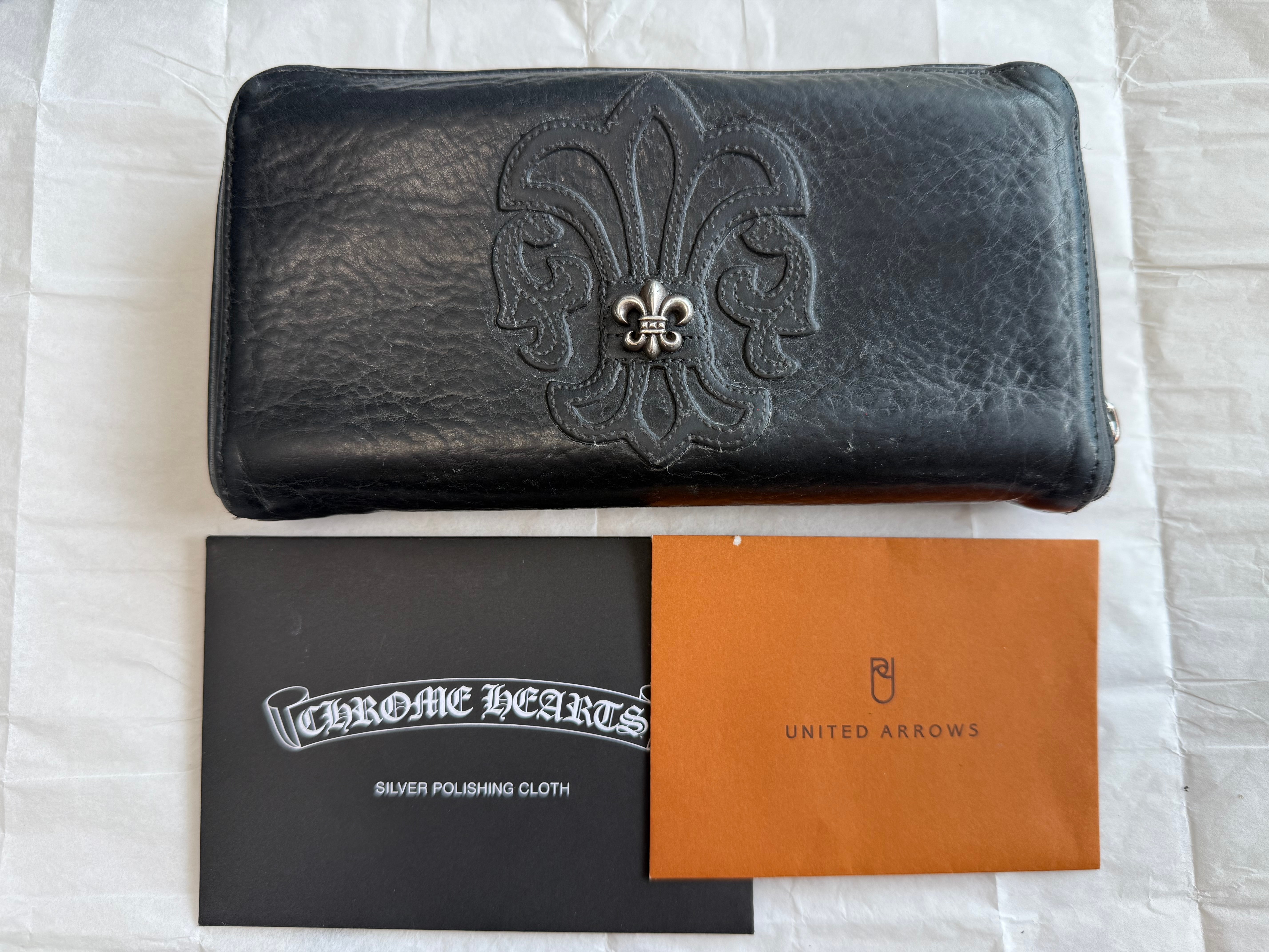 正規品!CHROME HEARTS クロムハーツ BSフレア ウォレット 財布