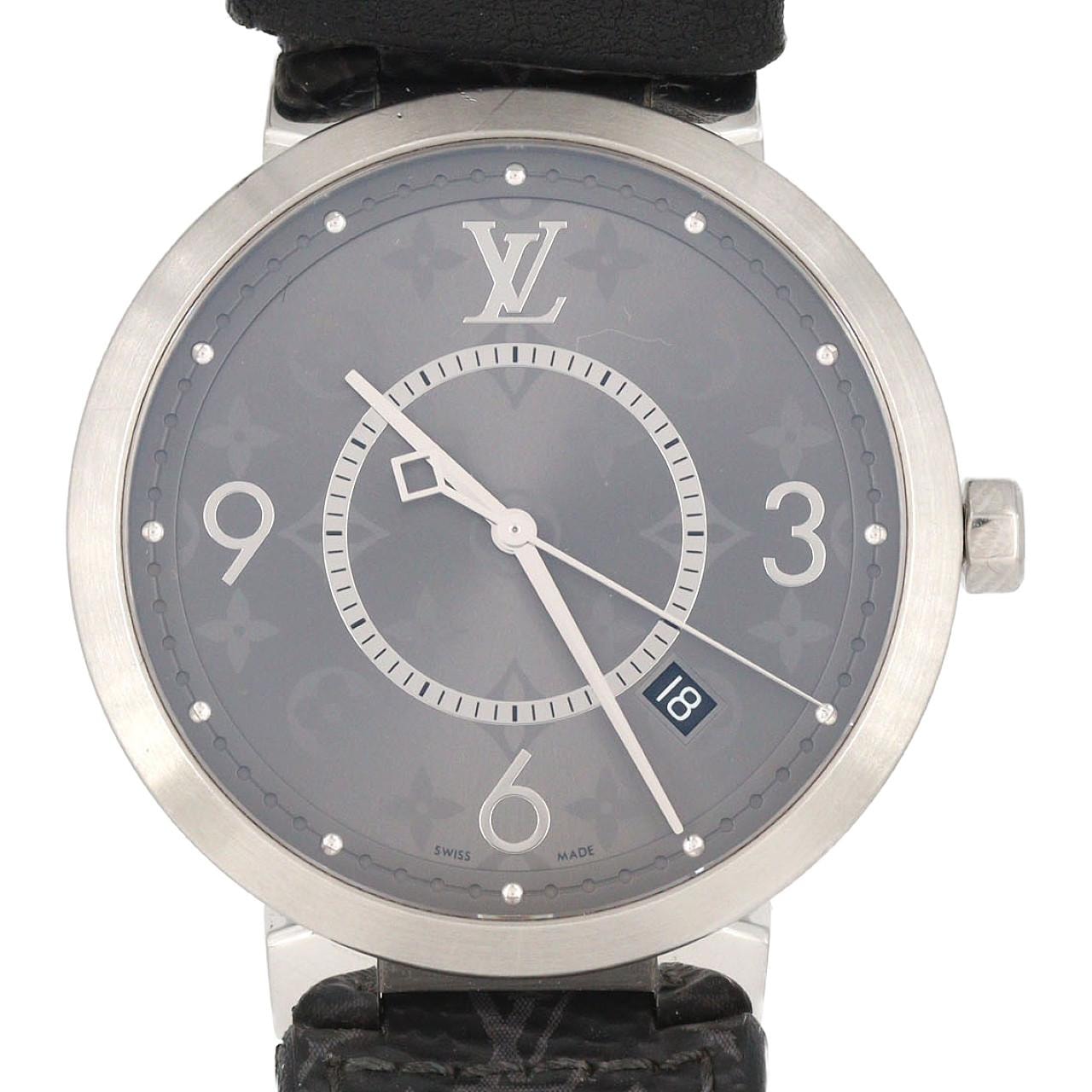 【ノーメンテナンス還元価格】ルイヴィトン タンブールスリムモノグラム Q1DM0 SS クォーツ