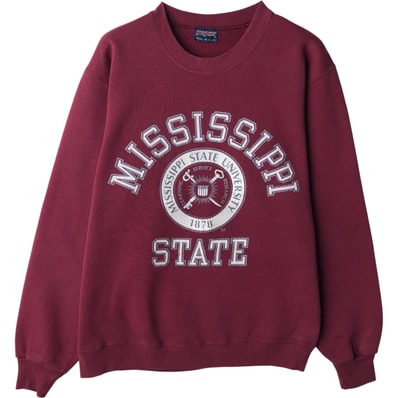 古着 80~90年代 ジャンスポーツ JANSPORT 3連プリント カレッジスウェットシャツ トレーナー USA製 メンズL相当 ヴィンテージ/eaa616114