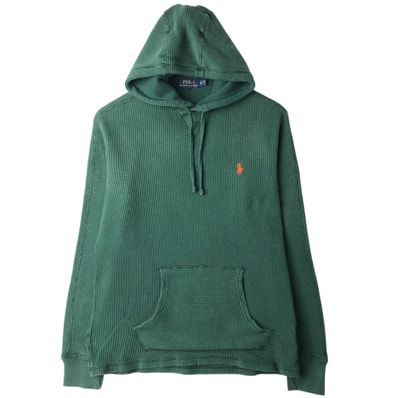 古着 ラルフローレン Ralph Lauren POLO RALPH LAUREN フード付き サーマルロングTシャツ メンズS相当/eaa616143