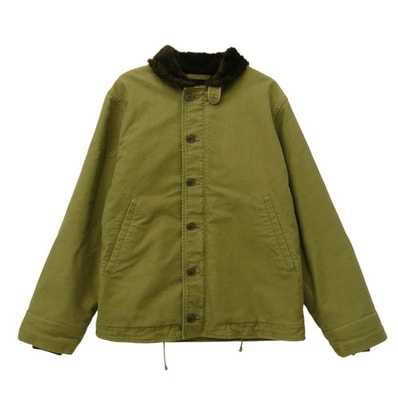 WACKO MARIA ワコマリア N-1 DECK JACKET デッキ ミリタリー ジャケット カーキ系 XL【中古】