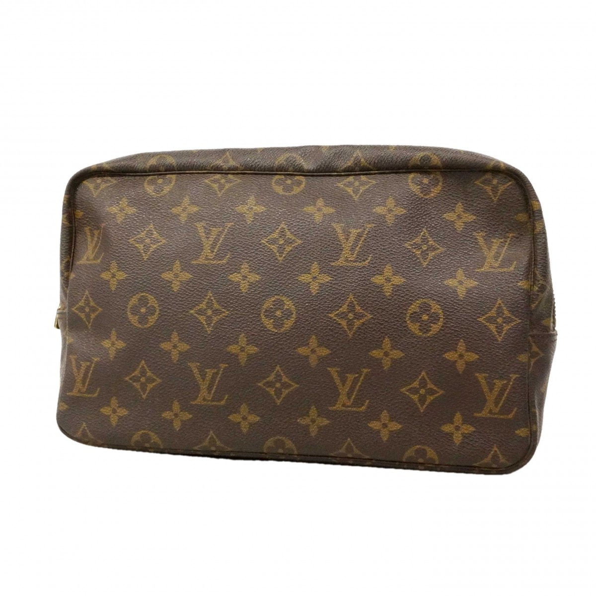 【6dc2483】ルイヴィトン ポーチ モノグラム トゥルーストワレット28 M47522 ブラウン【中古】レディース