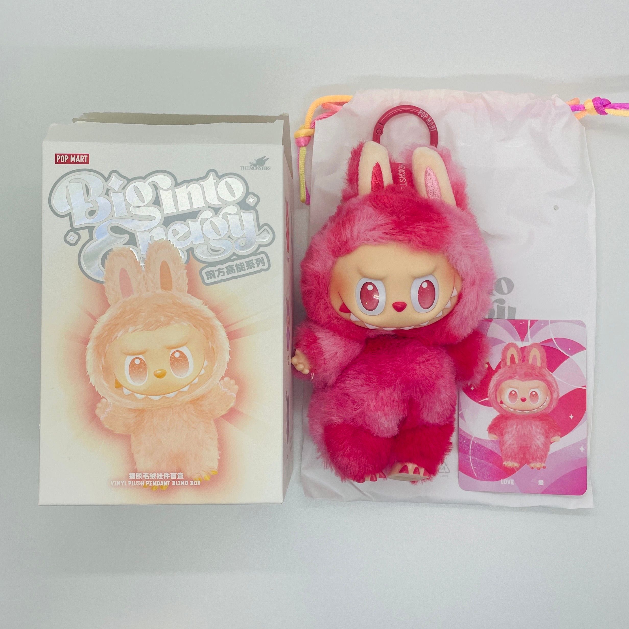 POP MART THE MONSTERS (LABUBU) Big into Energy Series Plush Pendant LOVE
