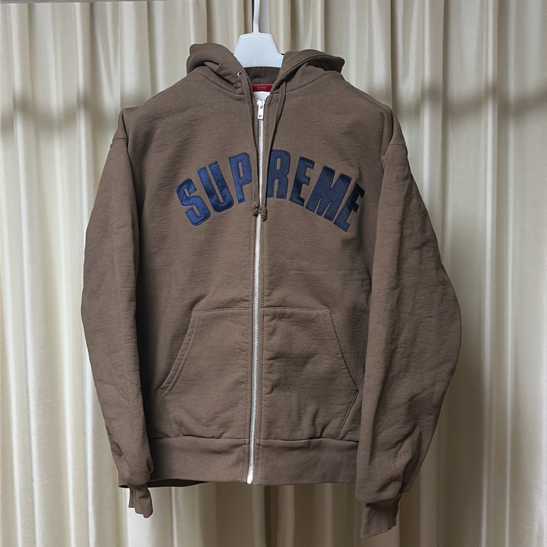 Supreme Arc Thermal Lined Zip Up Hooded Sweatshirt (25AW) "Brown"