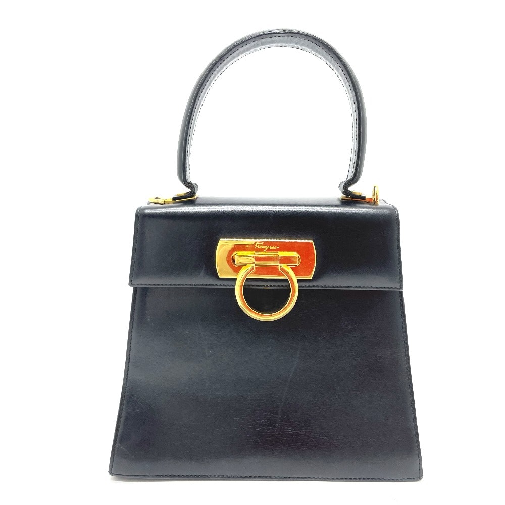 サルヴァトーレフェラガモ Salvatore Ferragamo 2WAY ミニ O212193 ガンチーニ カバン 斜め掛け ショルダーバッグ レザー ブラック