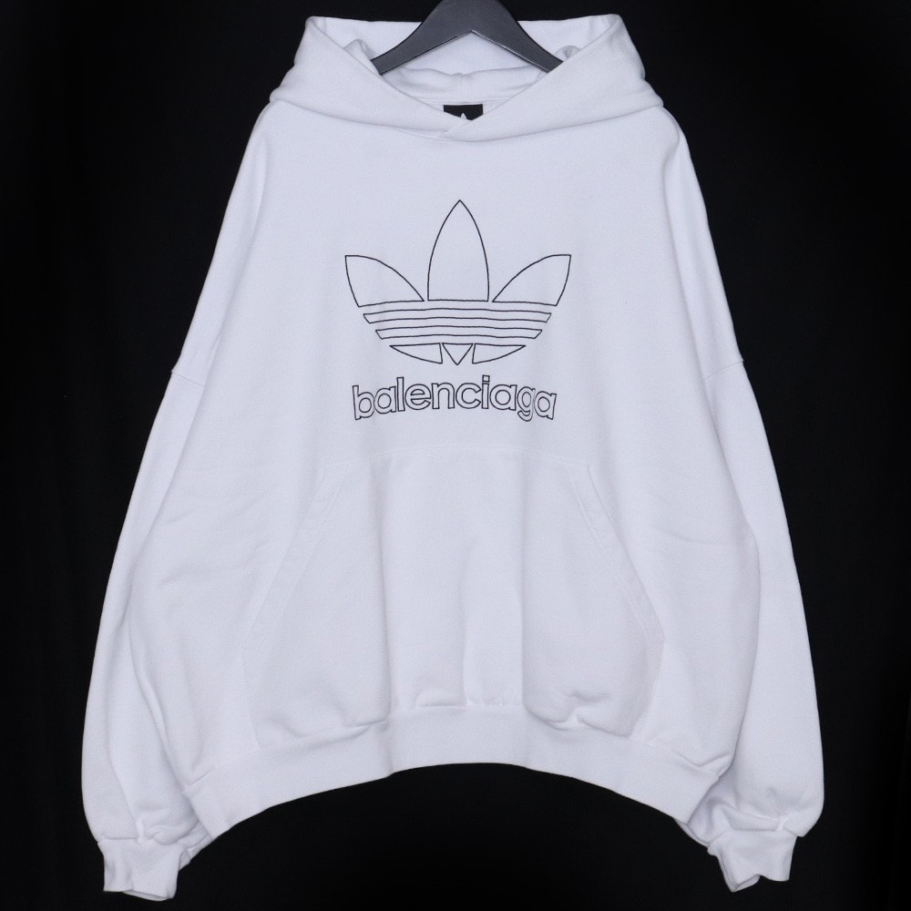 BALENCIAGA x adidas Hoodie Large Fit "White"